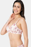 Amante Padded Non Wired Full Coverage T-Shirt Bra - Rosewater Pr — thumbnail 2